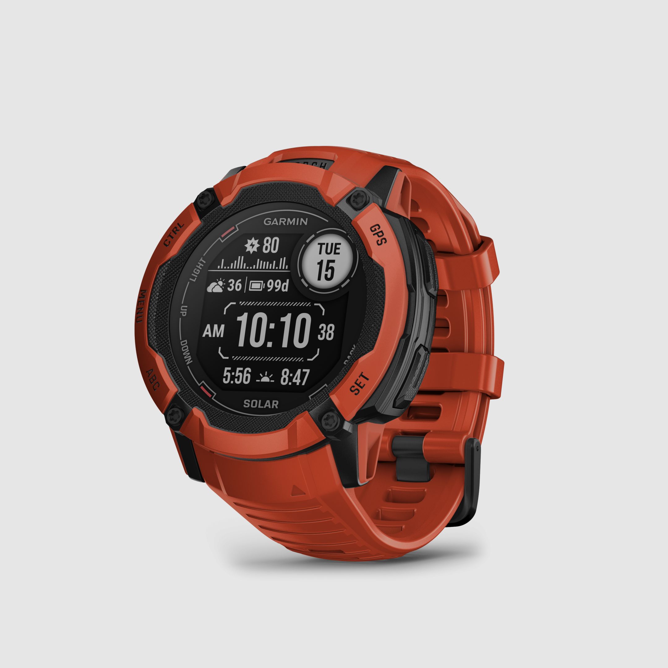 Garmin Instinct® 2X Solar, Rot
