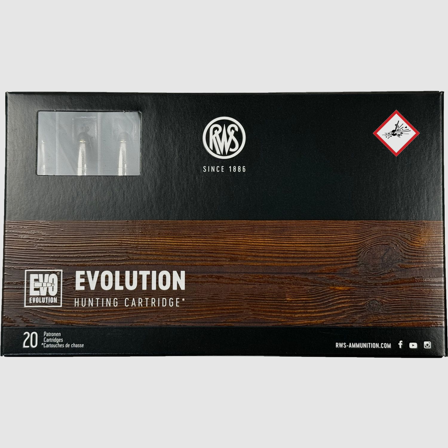 RWS EVOLUTION cartuccia da caccia cal. 8X57 JS 200gr