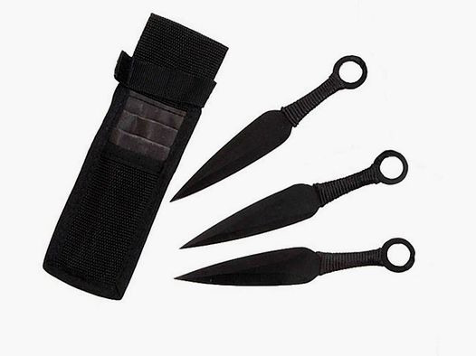 Set di 3 coltelli da lancio Kunai