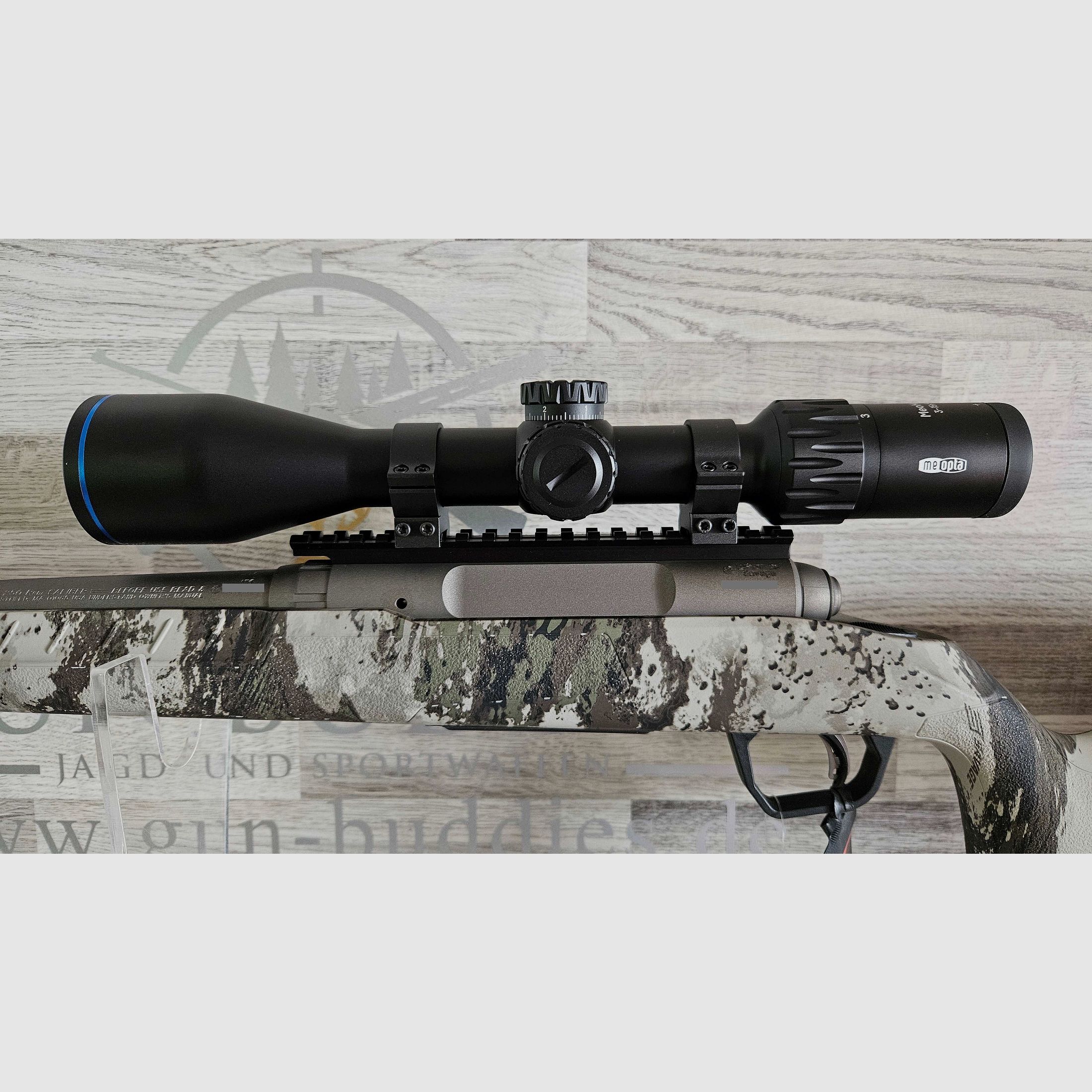 Savage AXIS II PRO Woodland .22-250 Rem. - Zestaw kompletny - Nowy towar z fachowego handlu