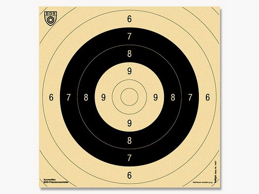 KRÜGER shooting targets - 4407 - mirror for BDS pistol target (Z 9)