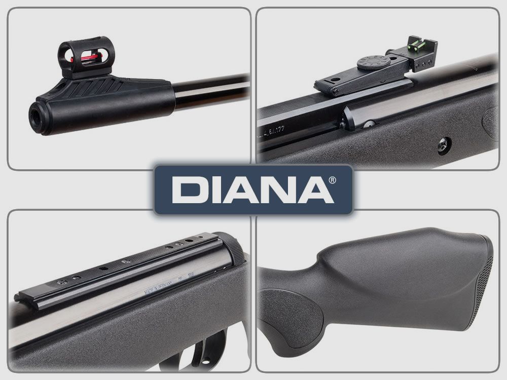 Knicklauf Luftgewehr Diana Panther 350 Magnum Kunststoffschaft schwarz Kaliber 4,5 mm (P18)