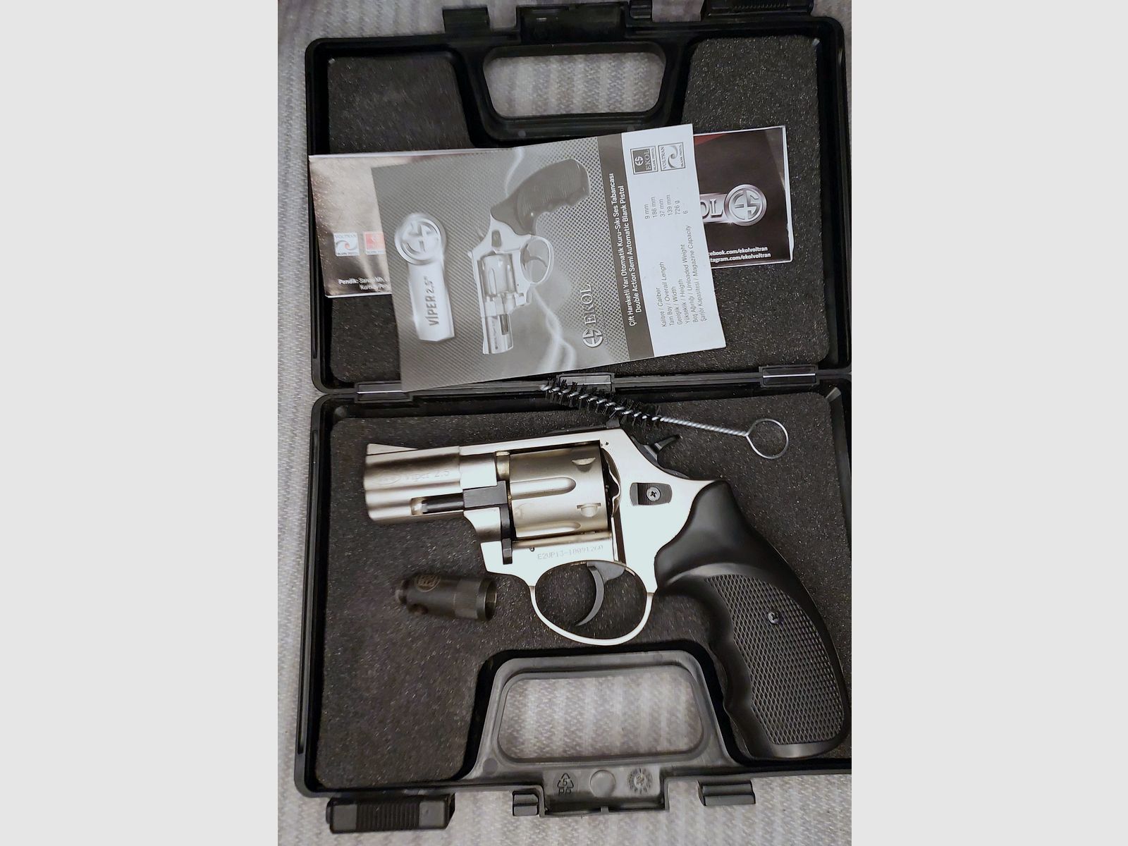 Ekol Viper revolver a salve da 2,5 pollici cromo 9 mm R.K. (PTB 1003)