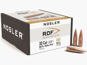 Balle Nosler .30/.308 RDF 168GR Jacketed HPBT 100 pièces