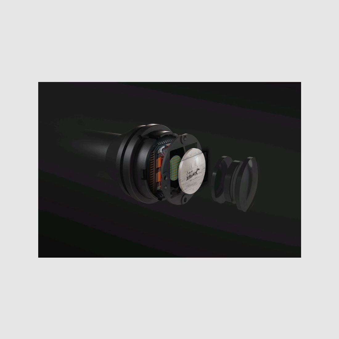 ThermTec Ares 660L 2.0 cannocchiale termico con doppio obiettivo e telemetro, immagine 7 di 9