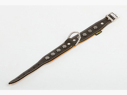 Collier en Cuir Maison avec Motifs d'Edelweiss