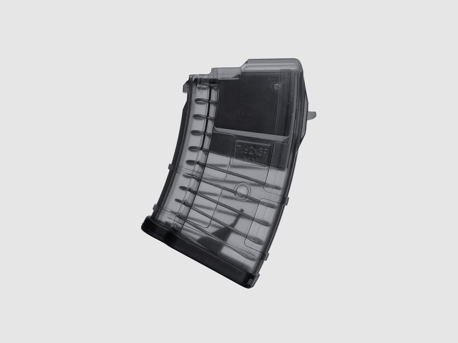 AK / AKM Polymermagazin, 10 Schuss, transparent - PUFGUN