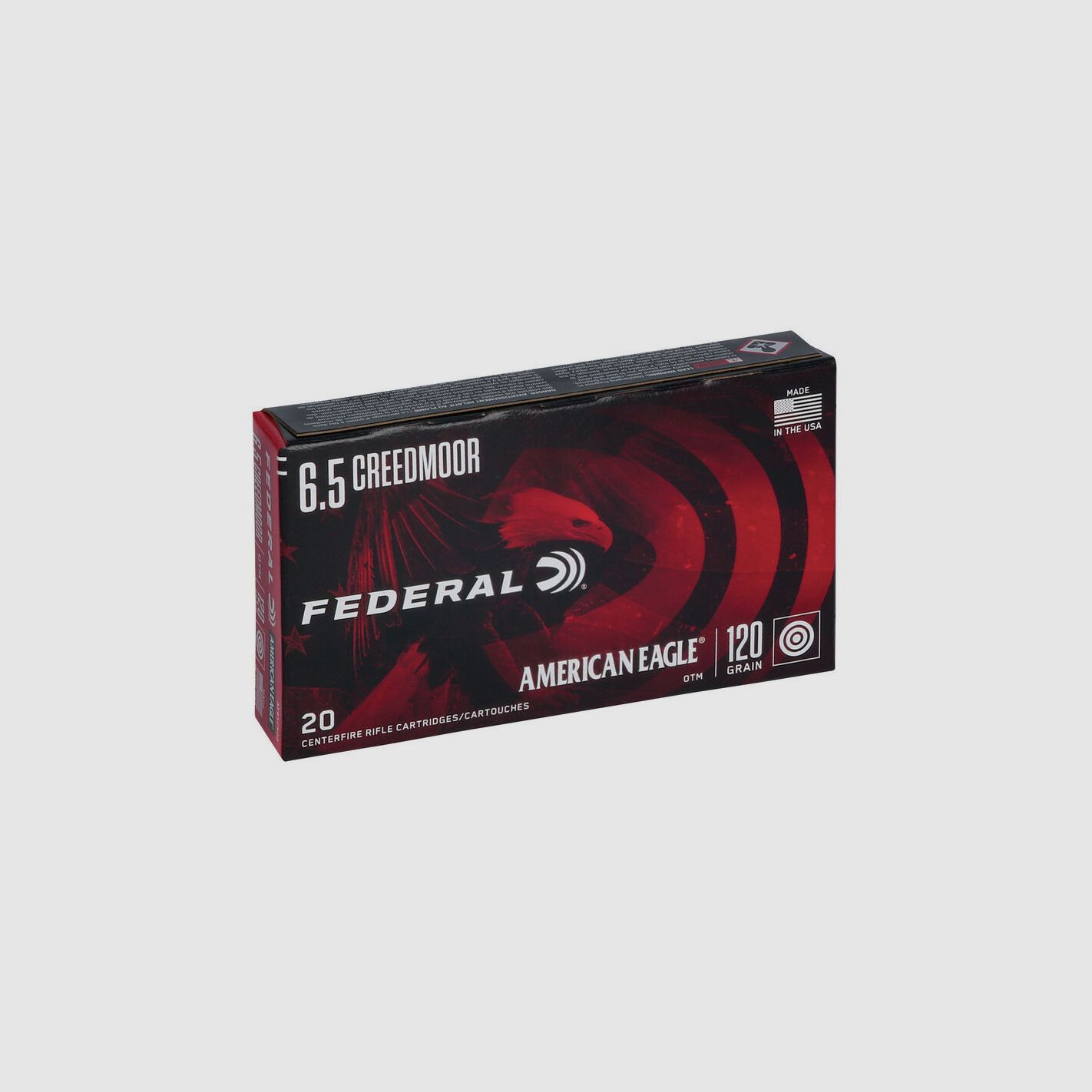 Büchsenmunition FEDERAL American Eagle – 6.5 Creedmoor – 120 grains – OTM