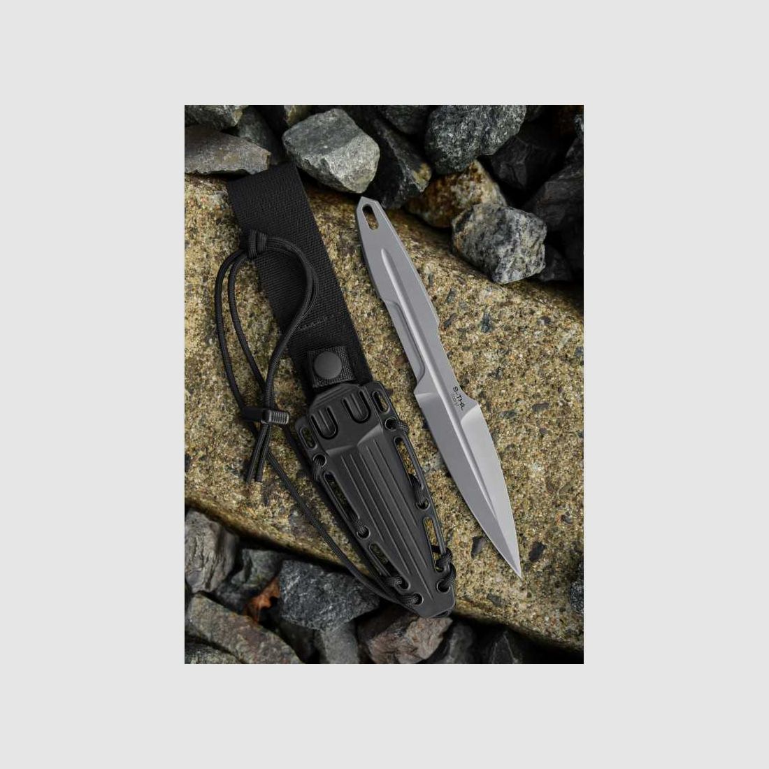Extrema Ratio S-THIL taktisches Feststehendes Messer Stone Washed Böhler N690