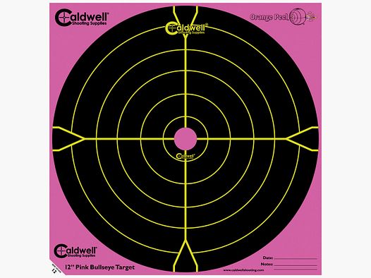 Orange Peel 12″ Bullseye: 5 Blätter, PINK