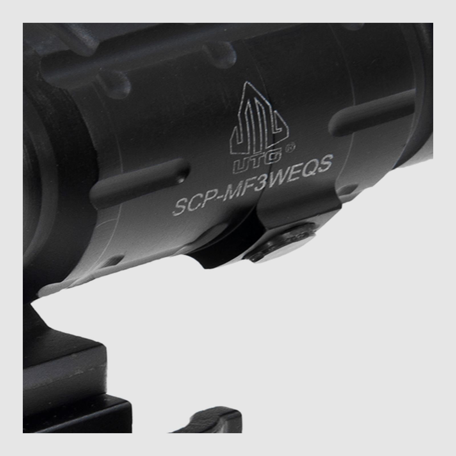 Ingranditore UTG 3X con montaggio Flip-to-side, W/E regolabile