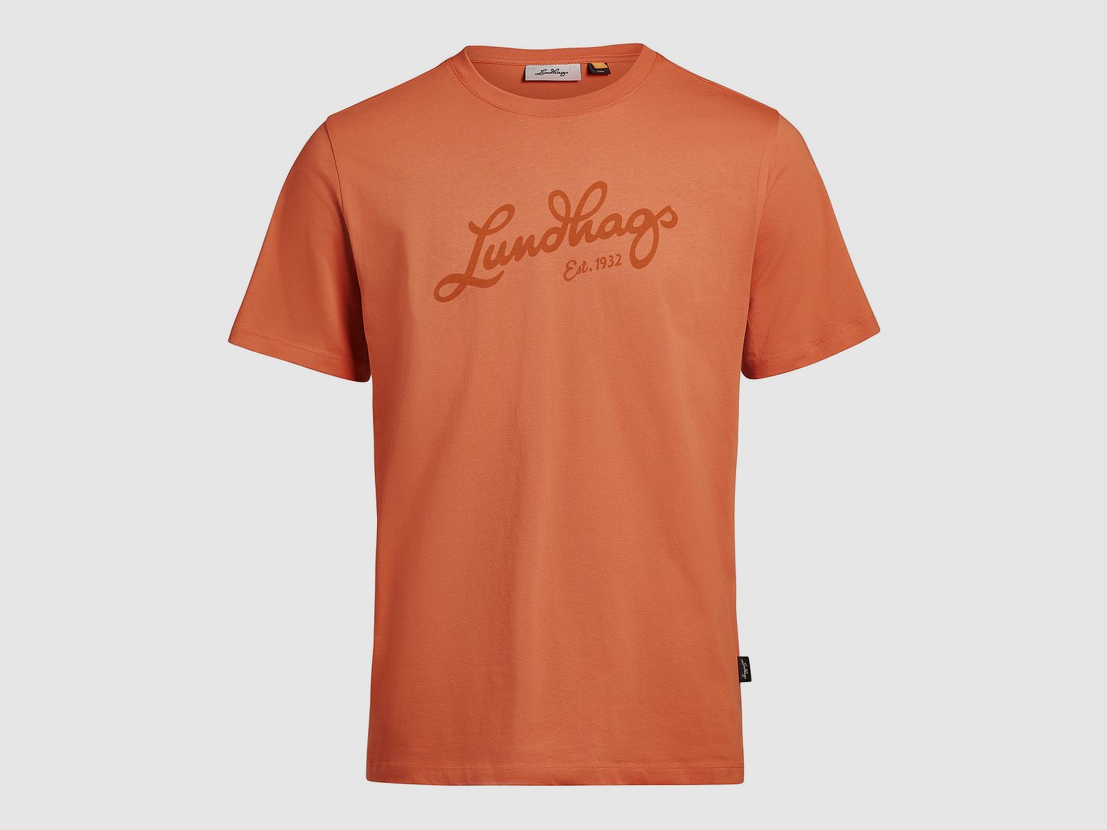 Lundhags Järpen Logo T-Shirt Heren Cayenne