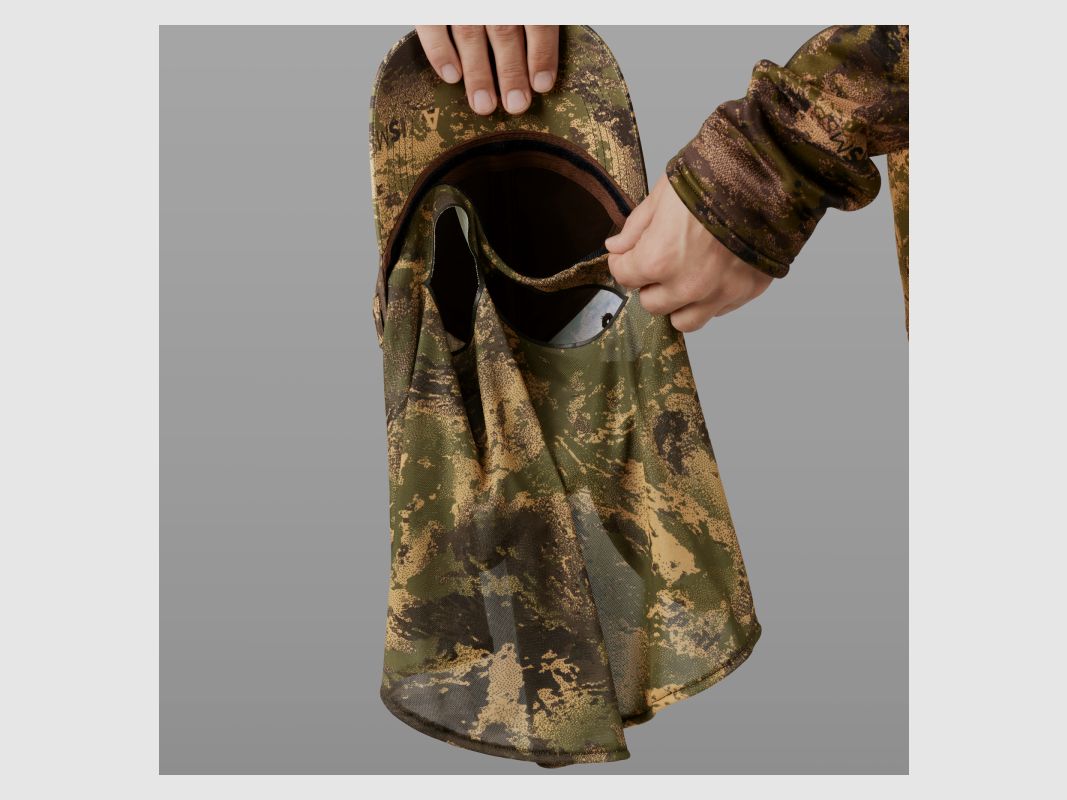 Härkila Kappe Deer Stalker Camo mit Tarnnetz