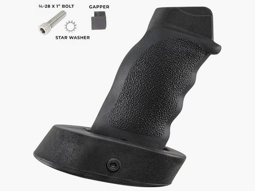 AR15 ERGO GRIPS AR TACTICAL DLX BLACK FLAT TOP PALM SHELF