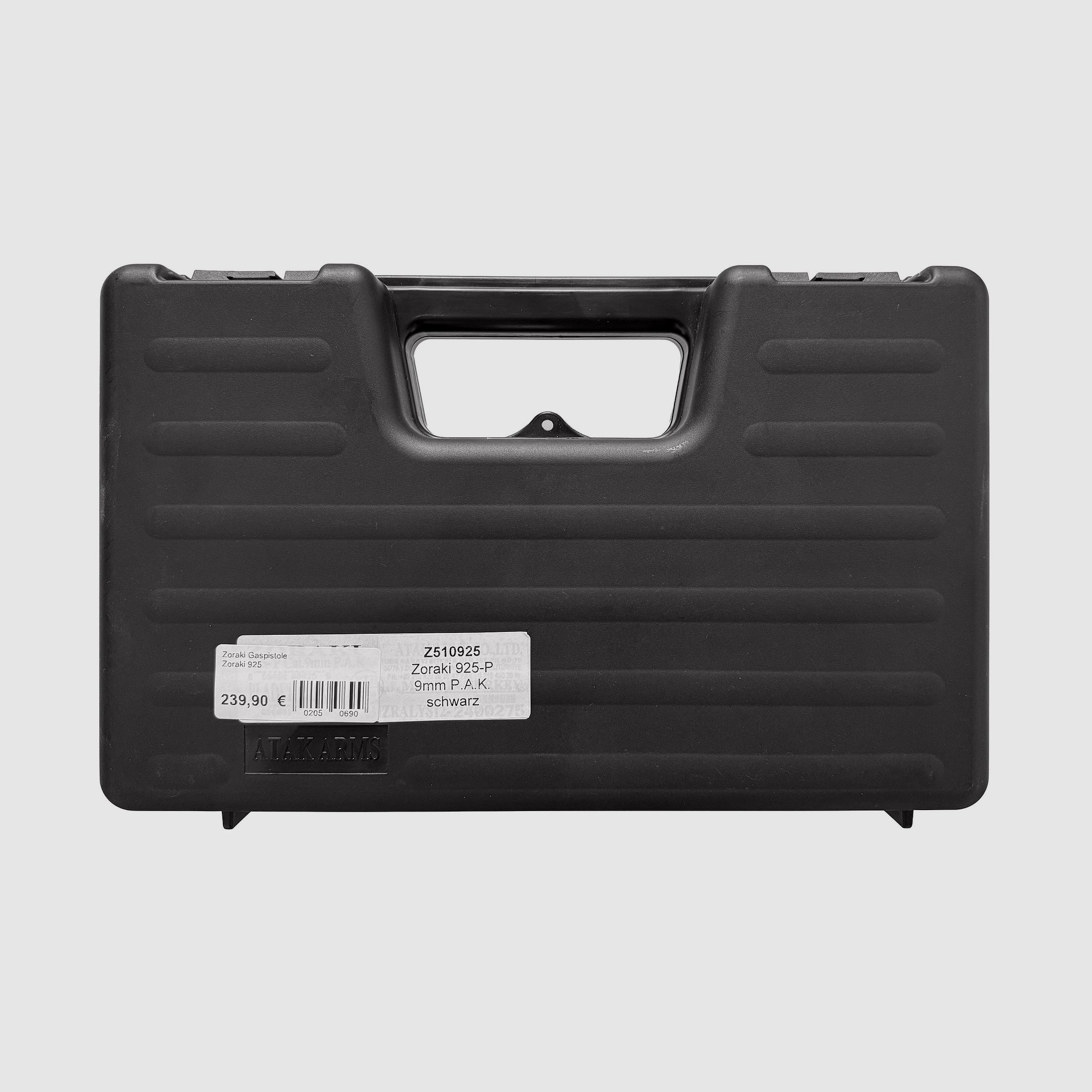 Zoraki 925-P schreckschuss pistool 9mm P.A.K. zwart - 5 magazijnen - 100 knalpatronen - NIEUW