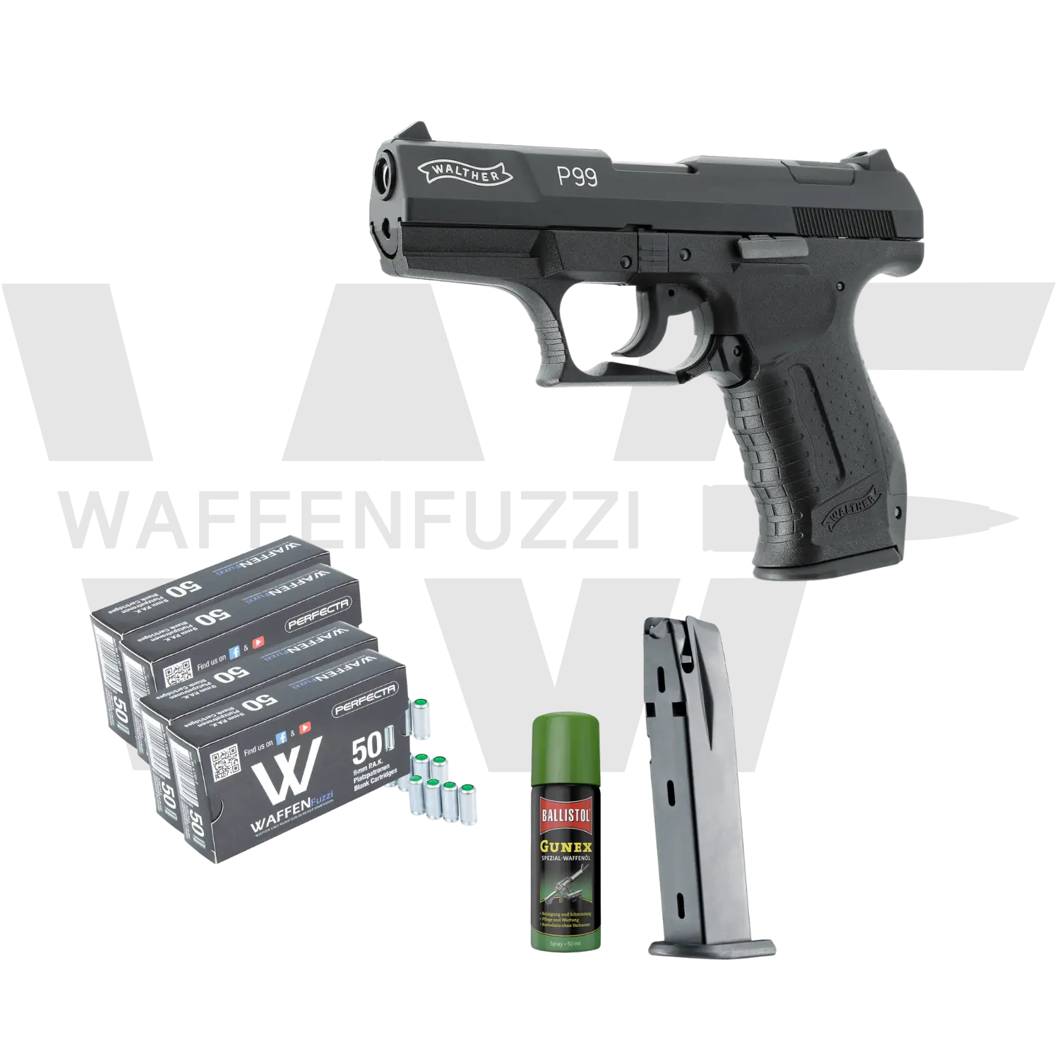 Walther P99 "M" Zestaw do strzałów ostrzegawczych Kaliber 9mm PAK