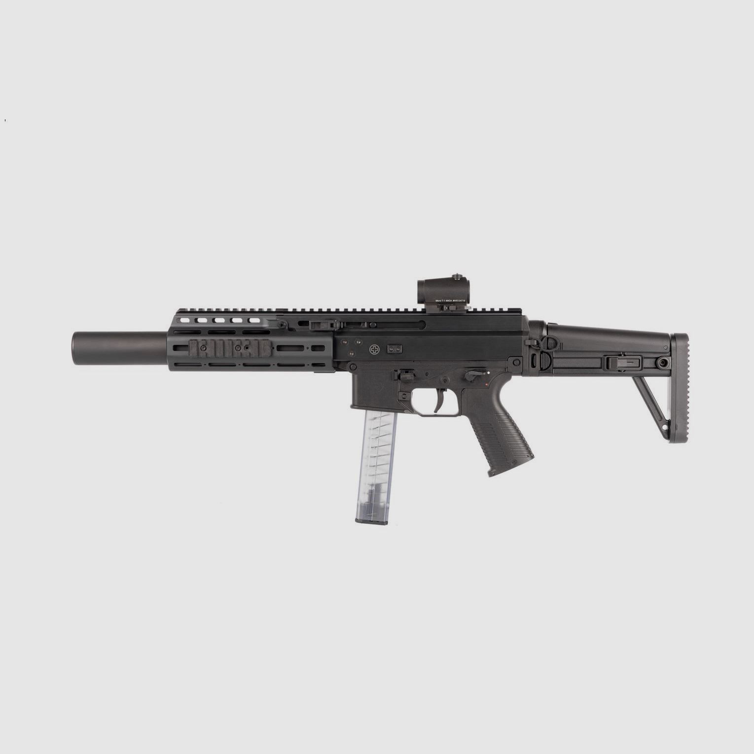 SL rifle B&T APC9 SD PRO MBT, black, 9x19, integrated suppressor, Aimpoint Acro P-2, image 2 of 3