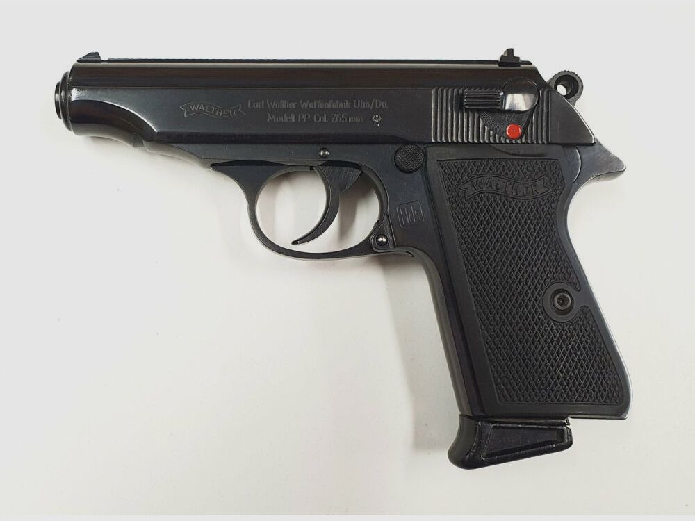 Walther Carl Walther PP Fábrica de armas Ulm/Do. Calibre 7,65mm Browning Sello Nds Policía Niedersachsen