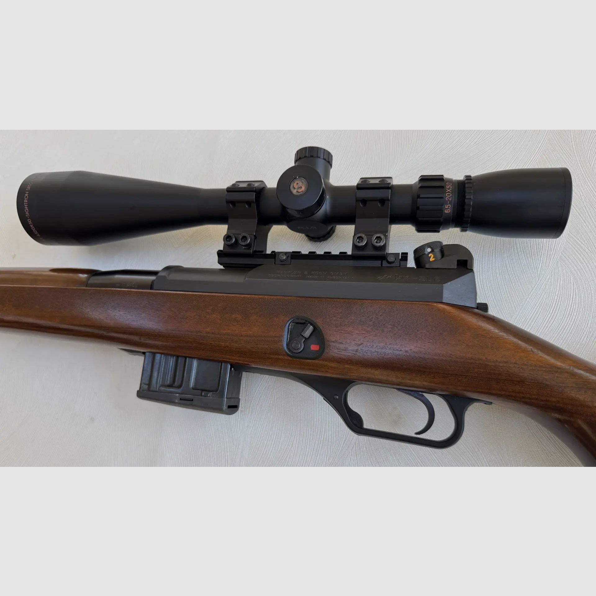 Heckler & Koch SL6 im Kaliber .223 Remington mit hochwertigem Zielfernrohr Sightron 6,5-20×50 (MOA-2)