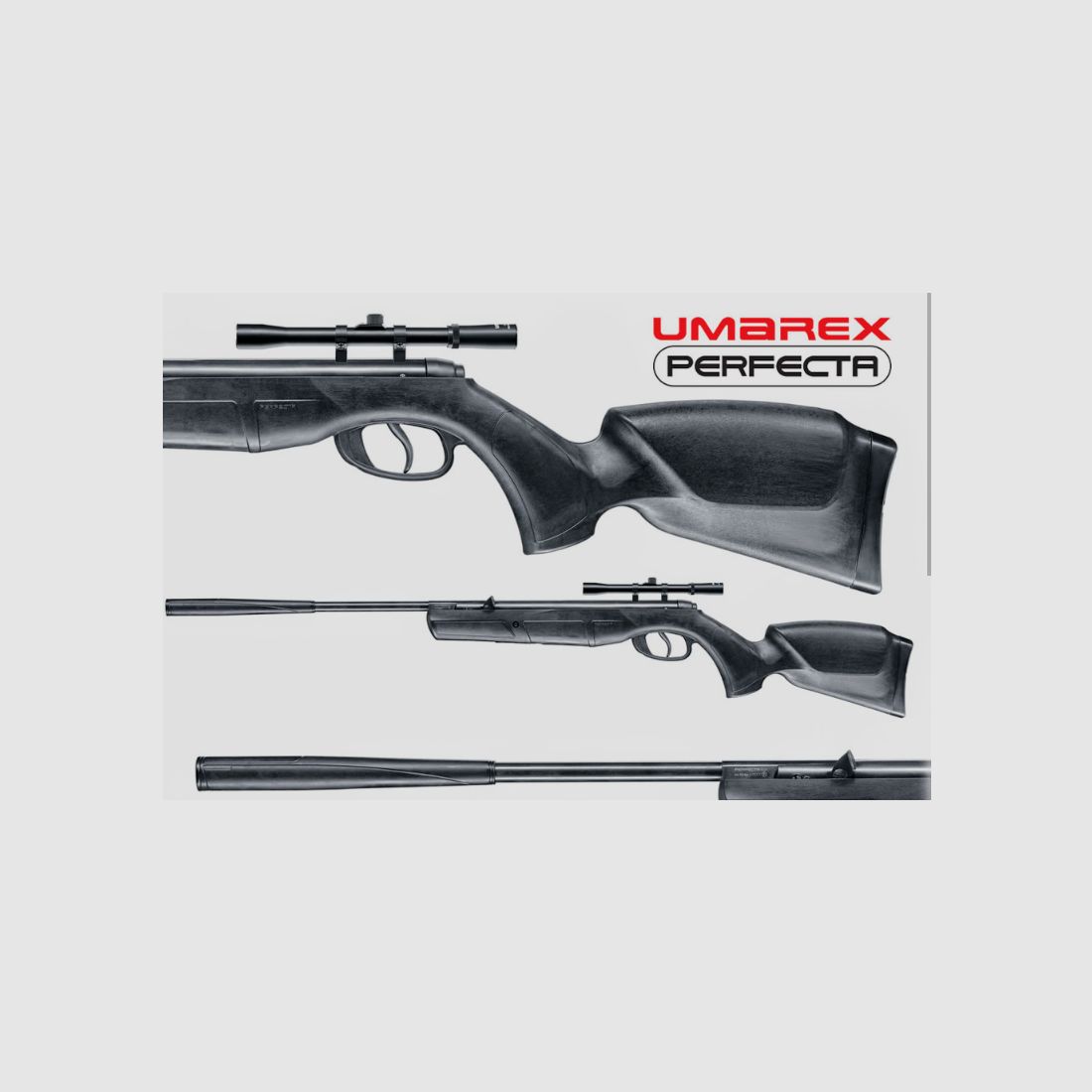 PERFECTA RS 26 WEITSCHUSS LUFTGEWEHR NEU IN OVP MIT ZIELFERNROHR+BIPOD+LASER+ZUBEHÖR 