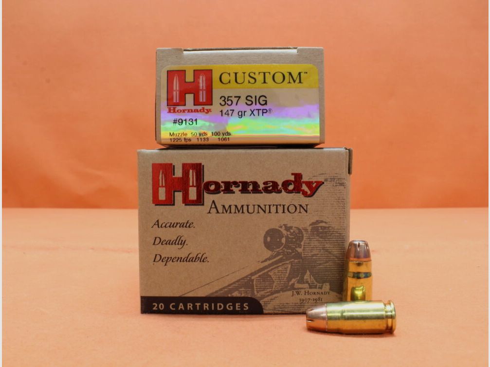 Cartuchos Hornady .357SIG Hornady 147grs HP (9131) VE 20 cartuchos (XTP)/ 9,53g punta hueca