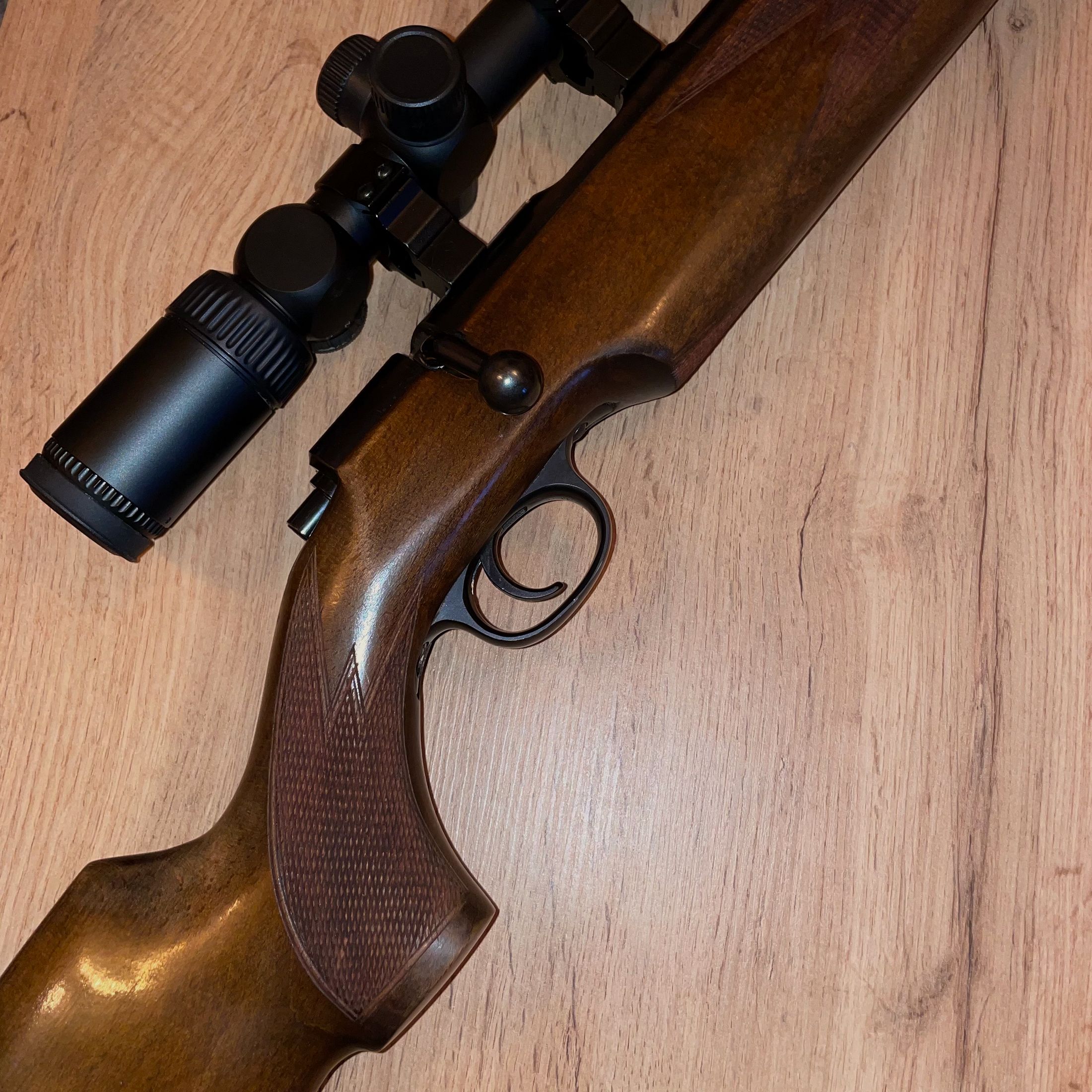 Riservato! Carabina a colpo singolo KK Jung Roland Mod. Hubertus con ottica