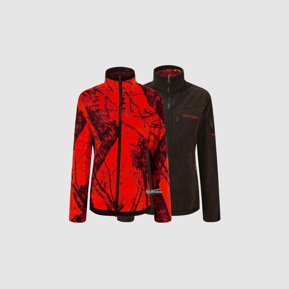 SHOOTERKING Softshell Damen Jacke 2 in 1 Mossy Blaze Orange