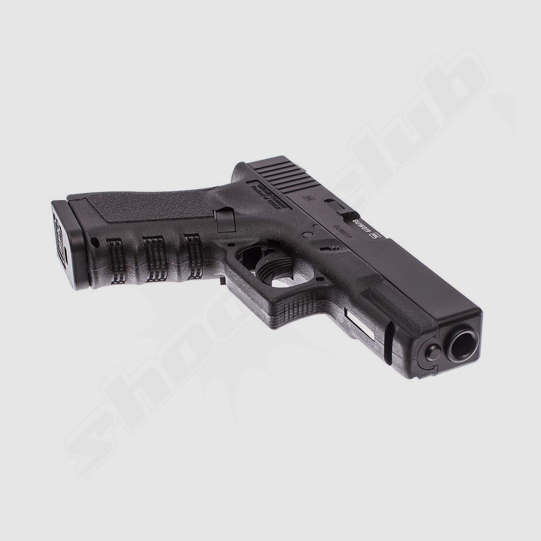 GLOCK	 Glock 19 CO2 Pistole 4,5 mm BB Kugelfang Set