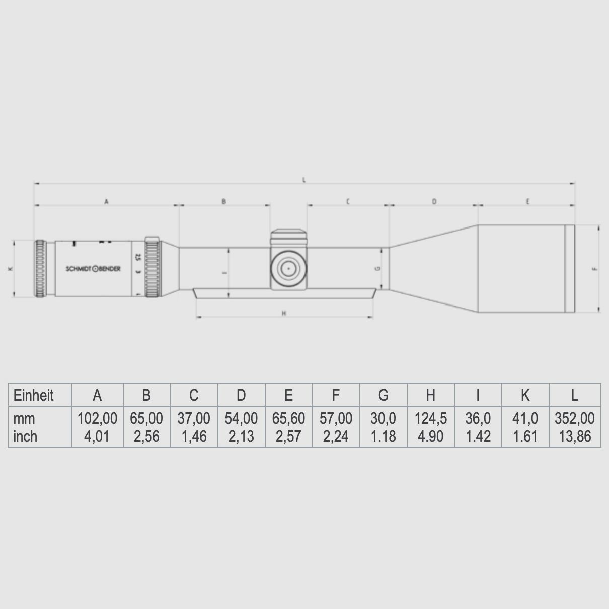 Schmidt & Bender riflescope 3-12x50 Classic LM L3 1cm cw Classic CT Classic CT