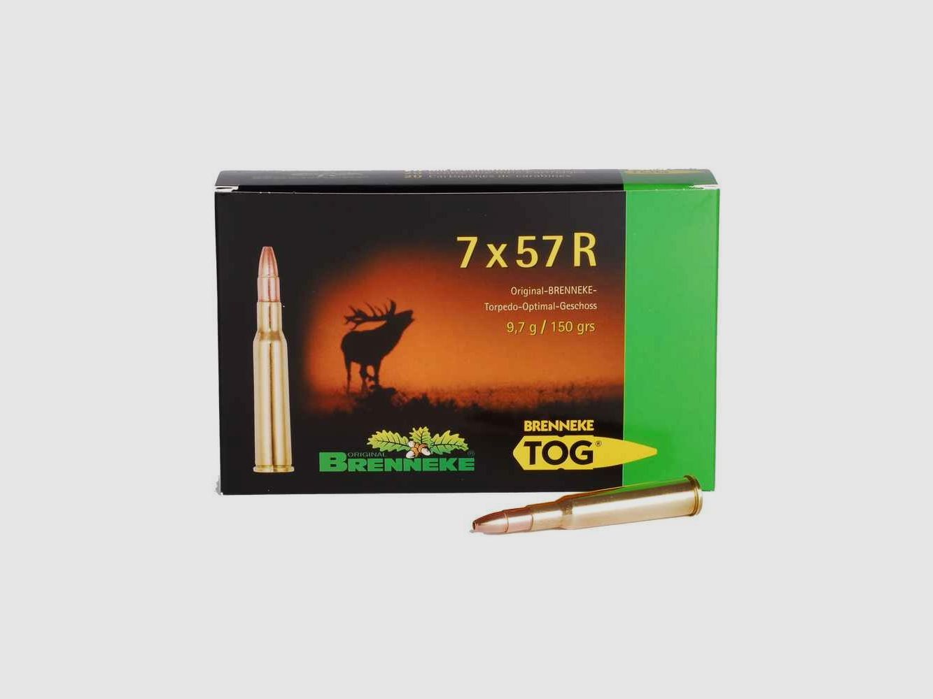 7x57 R TOG 9,7g/150grs. Brenneke