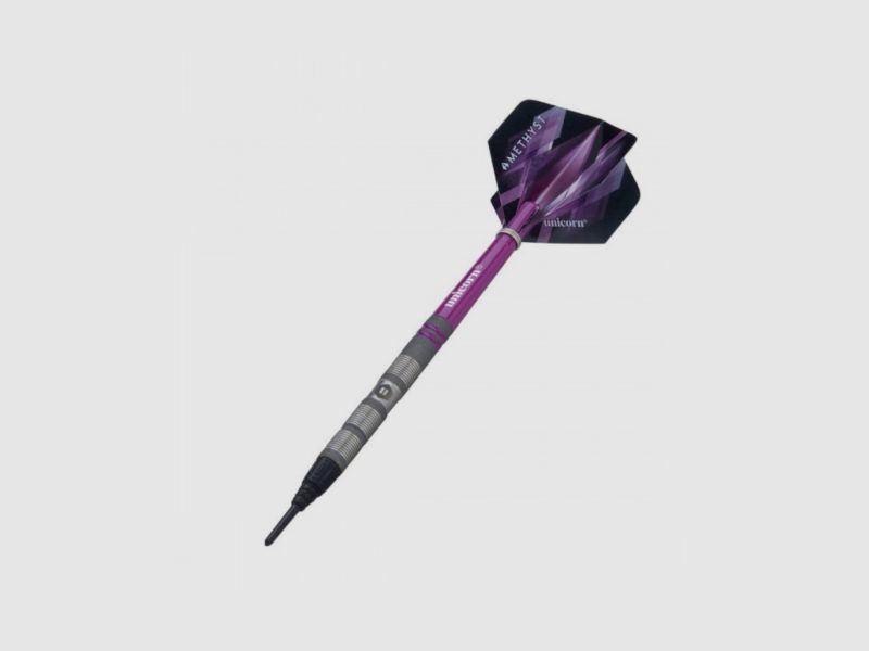 UNICORN – Amethyst Style 1 80% Wolfram Soft Tip Darts – 18G, Bild 3 von 7