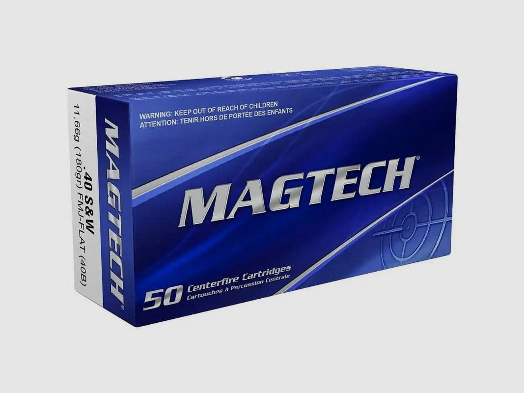 Magtech .40 S&W FMJ Flat Vollmantel Flachkopf 180 gr. 40B