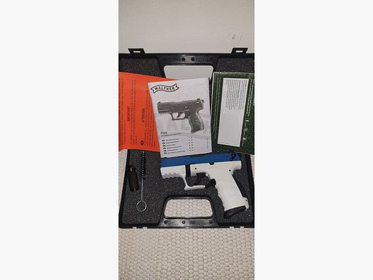 Walther Team Edition Blue White P22Q P 22 Q 9mm PAK Schreckschuss SRS Pistole Schreckschusspistole