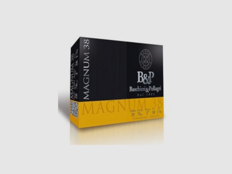 BASCHIERI & PELLAGRI – Hagelpatronen – MAGNUM 38 Lood N°0, afbeelding 1 van 4