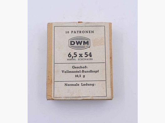 DWM, Berlin Büchsenpatronen 6,5x54M.Schönauer