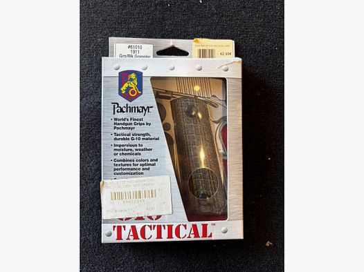 POIGNEE PACHMAYR G10 TACTICAL GRIP 1911 GREEN GRAPPLER