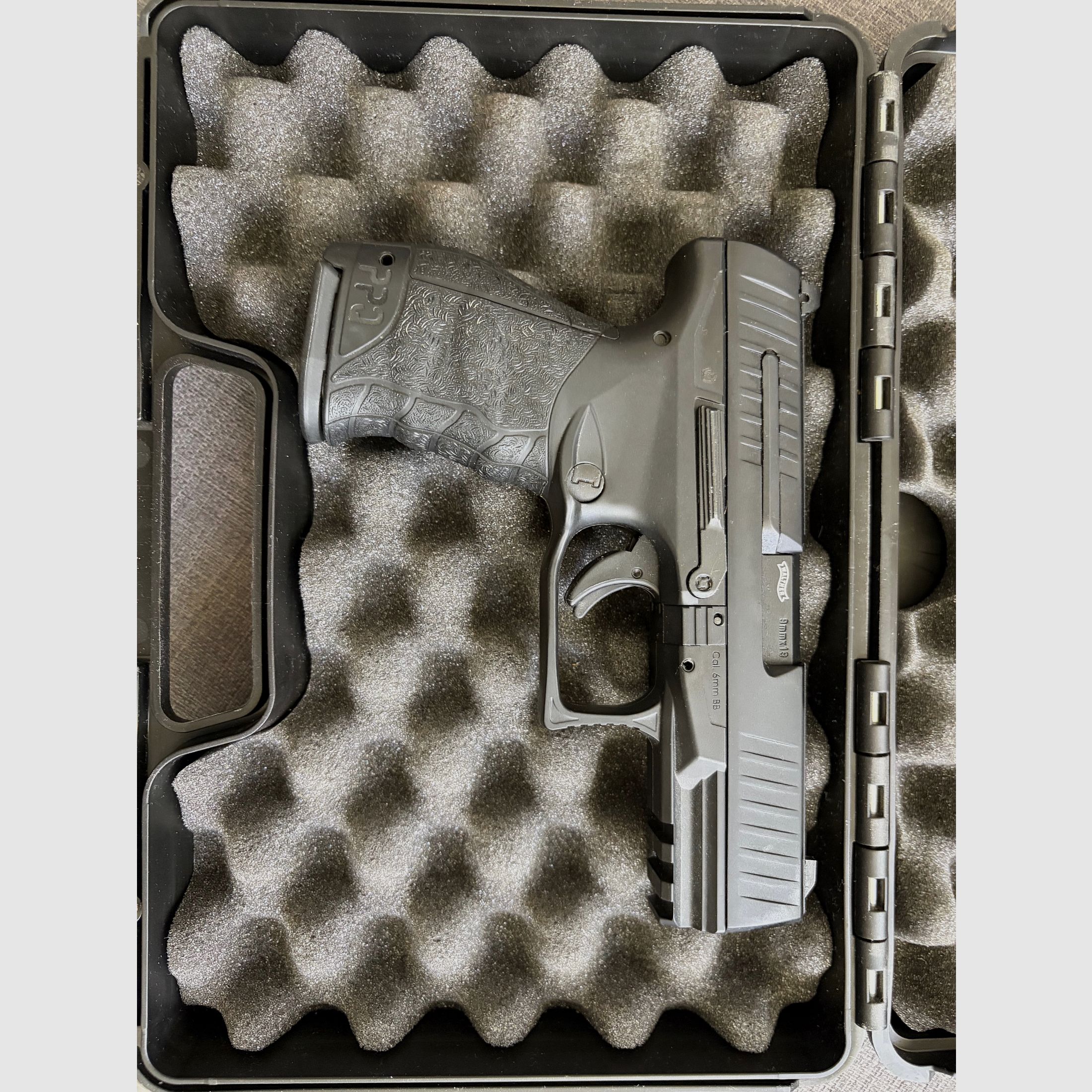 Walther PPQ M2 airsoft pistol caliber 6 mm BB gas blowback