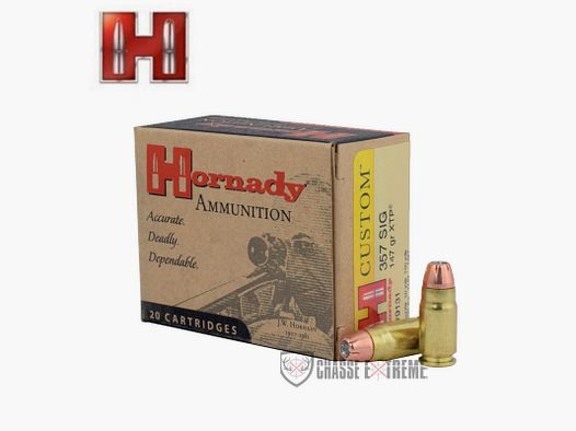 20 Patronen HORNADY Custom Kal. 357 Sig 147Gr XTP