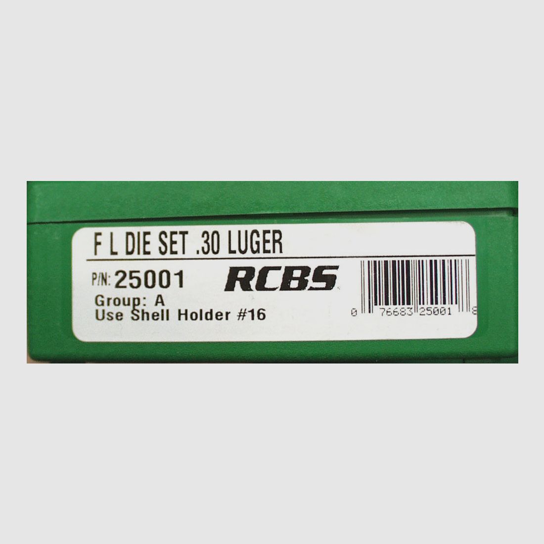 RCBS die set .30 Luger (7.65 Para), 2-piece
