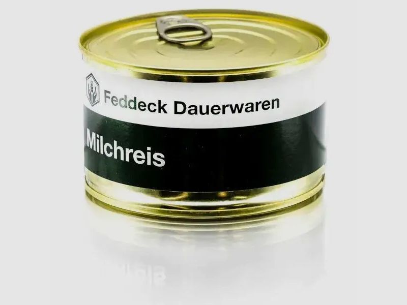 Feddeck dobra trwałe Feddeck dobra trwałe gotowe danie puszka ryżowego puddingu 400 g