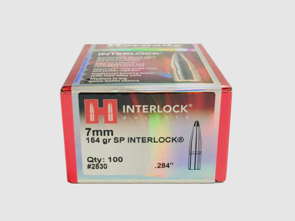 HORNADY 7MM(284″) 154GR. INTERLOCK SP