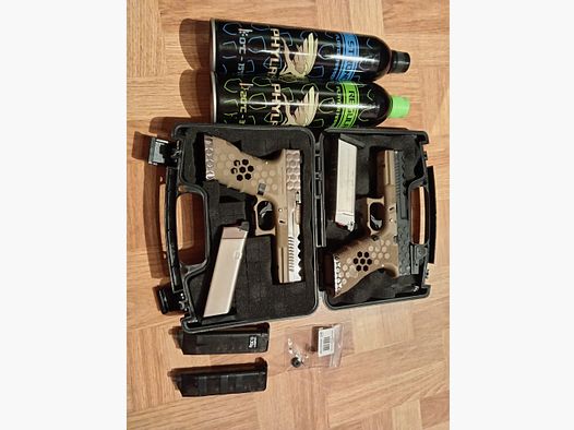 Airsoft VX0110 Hex Cut AW Custom Glock GBB mit HPA Adapter