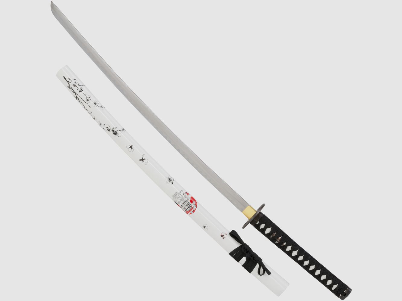 Samuraischwert White Flower Schwert mit weier Scheide
