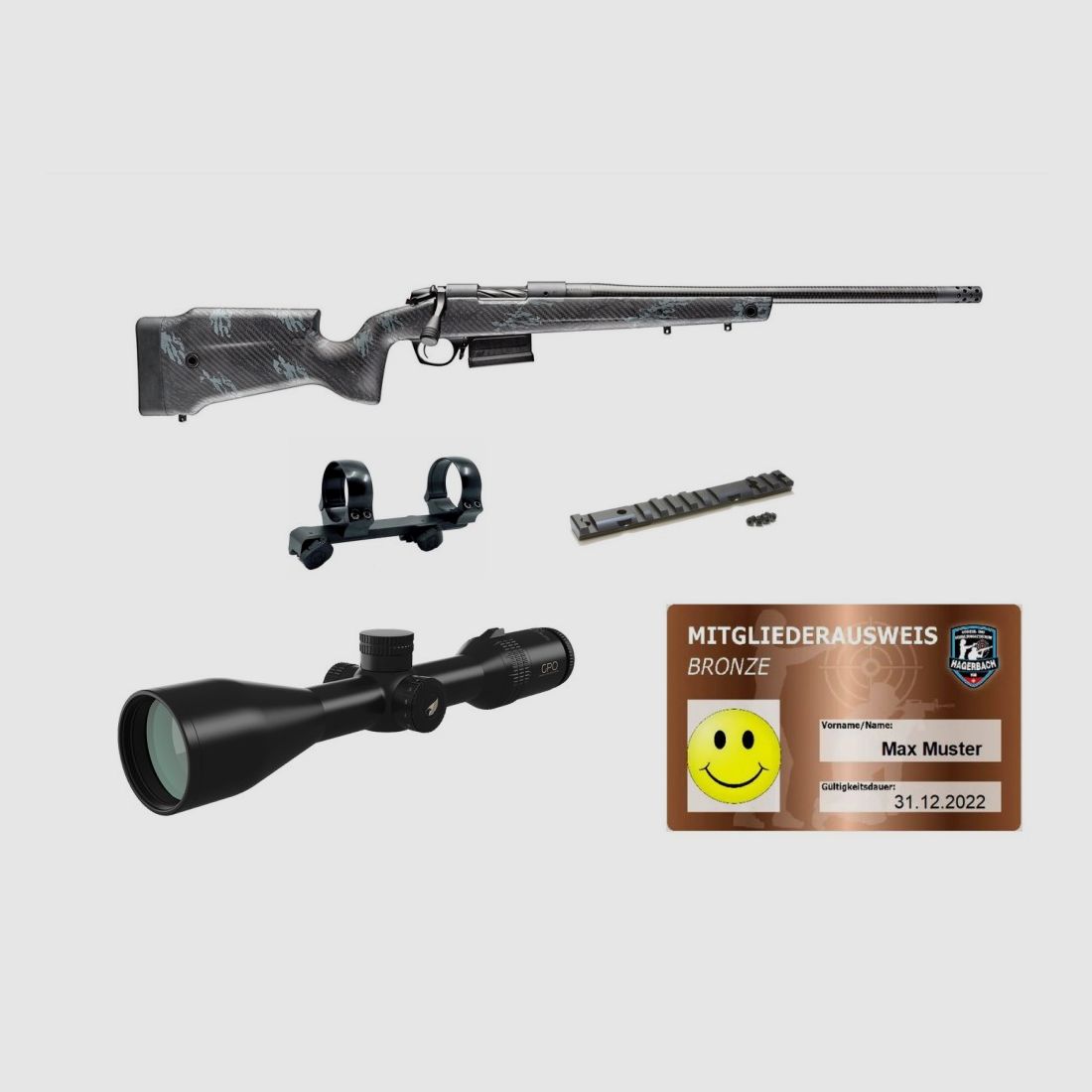 Bergara B14 Crest Carbon – .308 Win. Komplettpaket, Bild 1 von 6