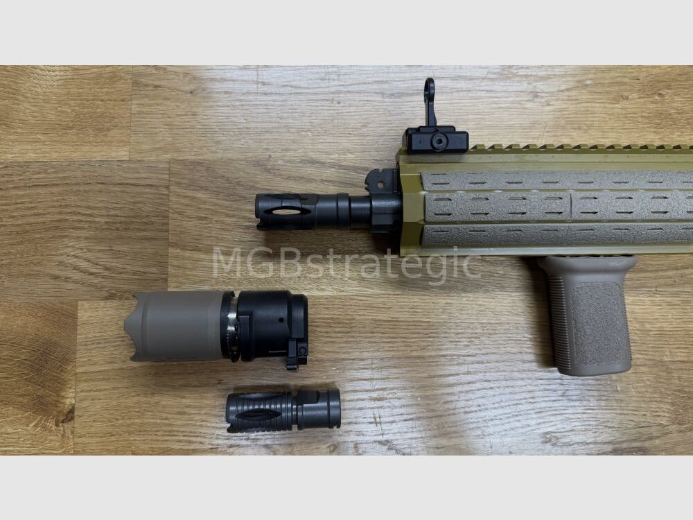 sportlich zugelassen! H&K MR223 A3 11" Lauf - SPORT - sandfarben halbautom. Büchse .223Rem - Heckler & Koch - viel Zubehör in BKA Beurteilung zugelassen! zivile Version H&K 416 G95