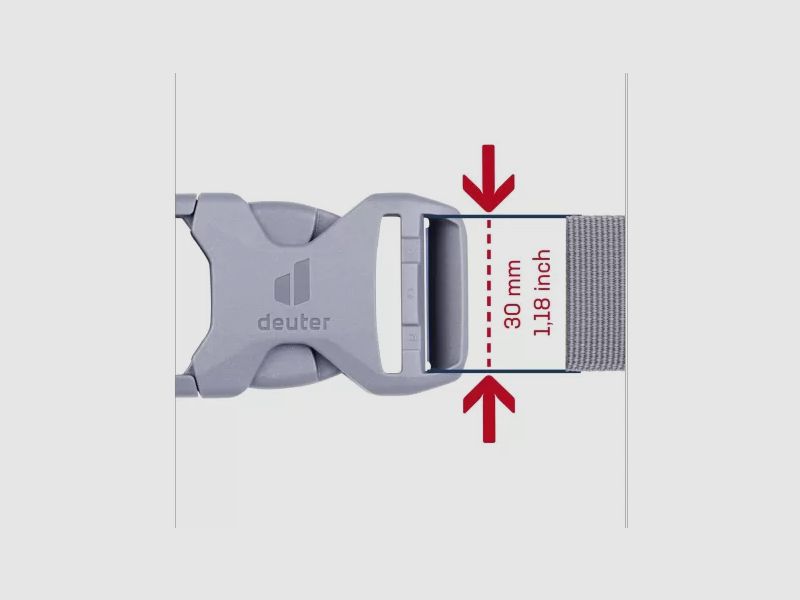 Deuter Buckle 30D - HI/TR/AL Grau, Bild 8 von 11
