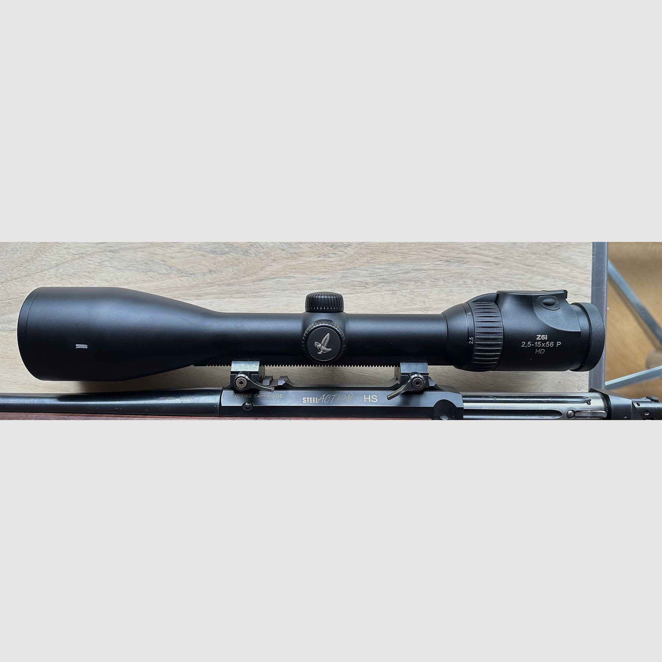 Swarovski Z6i 2.5-15 x 56 with rail