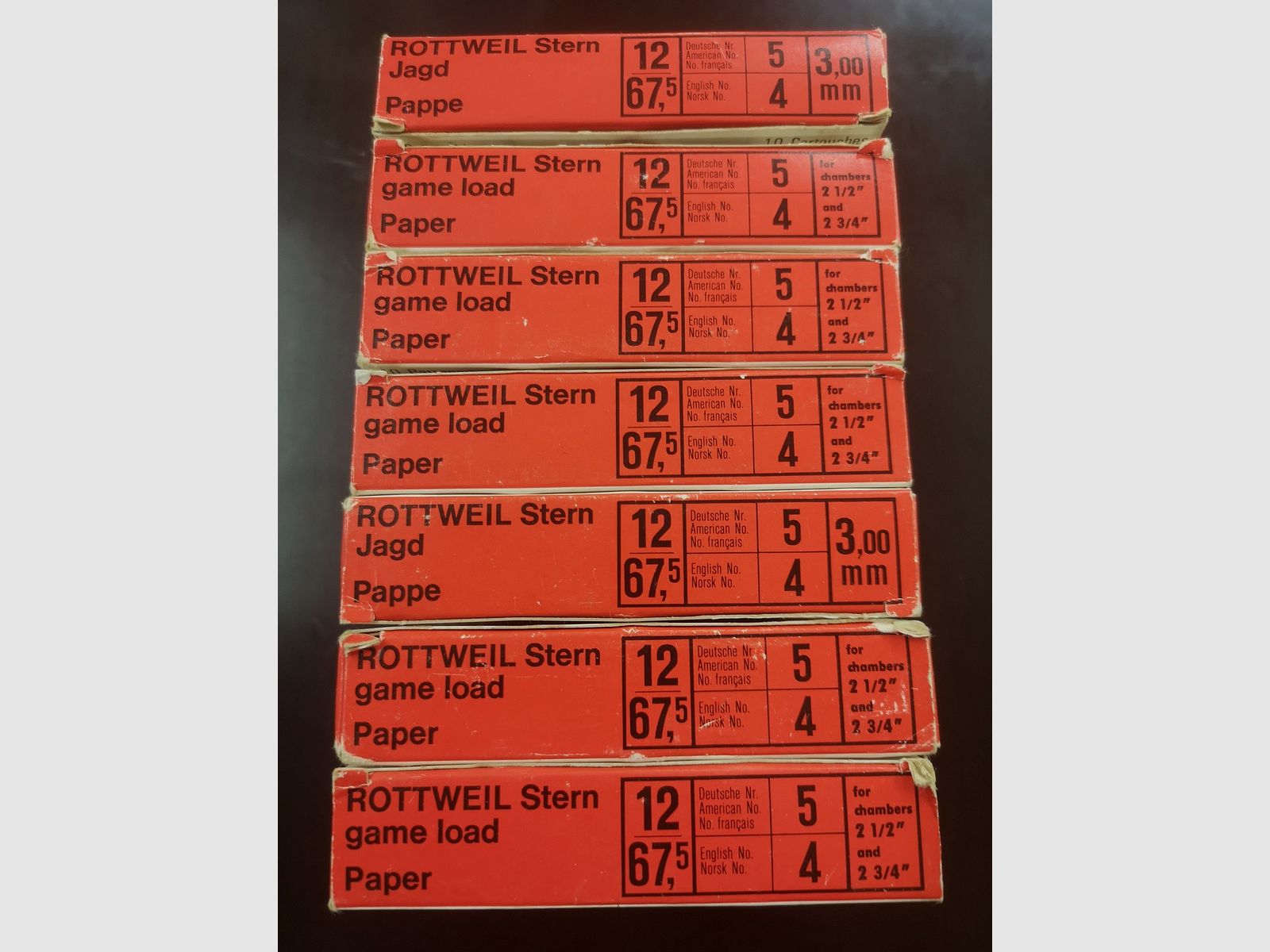 Shotgun cartridges 70 pcs. Rottweil / Geco 12/67.5 3.0mm