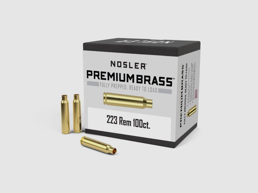 ŁUSKI NOSLER 223 REM PREMIUM BRASS (100) .10098, zdjęcie 1 z 4