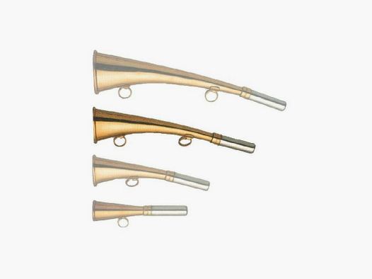 Hunting horn in brass 22 cm
